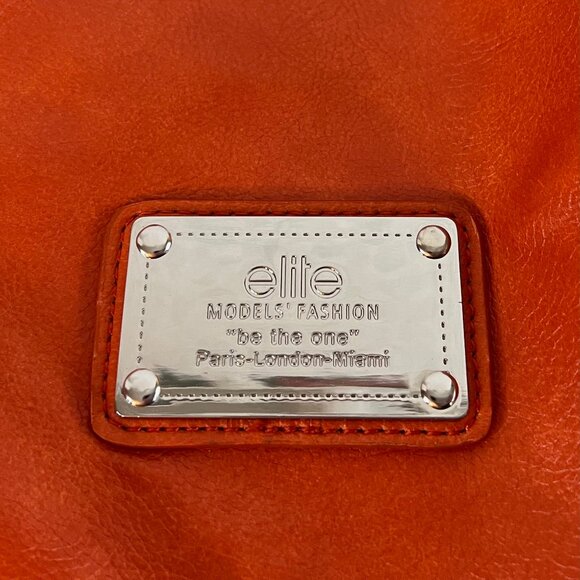 Elite Models Fashion Hobo Bag Orange - Picture 2 of 10